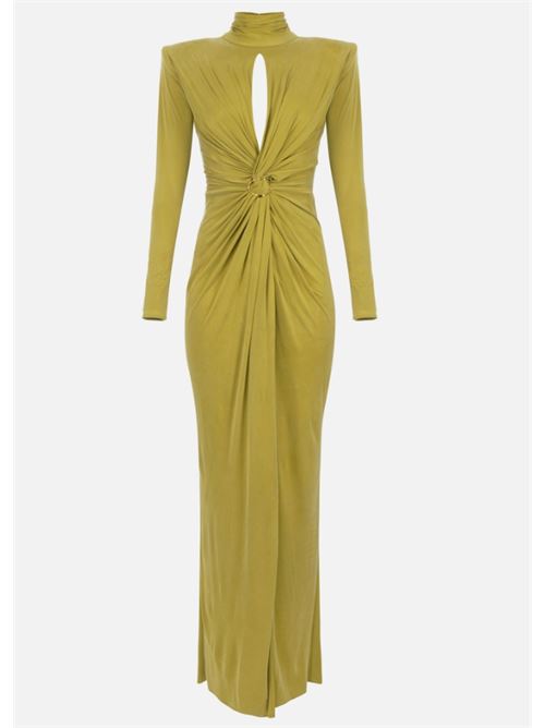 RED CARPET DRESS WITH DRAPES